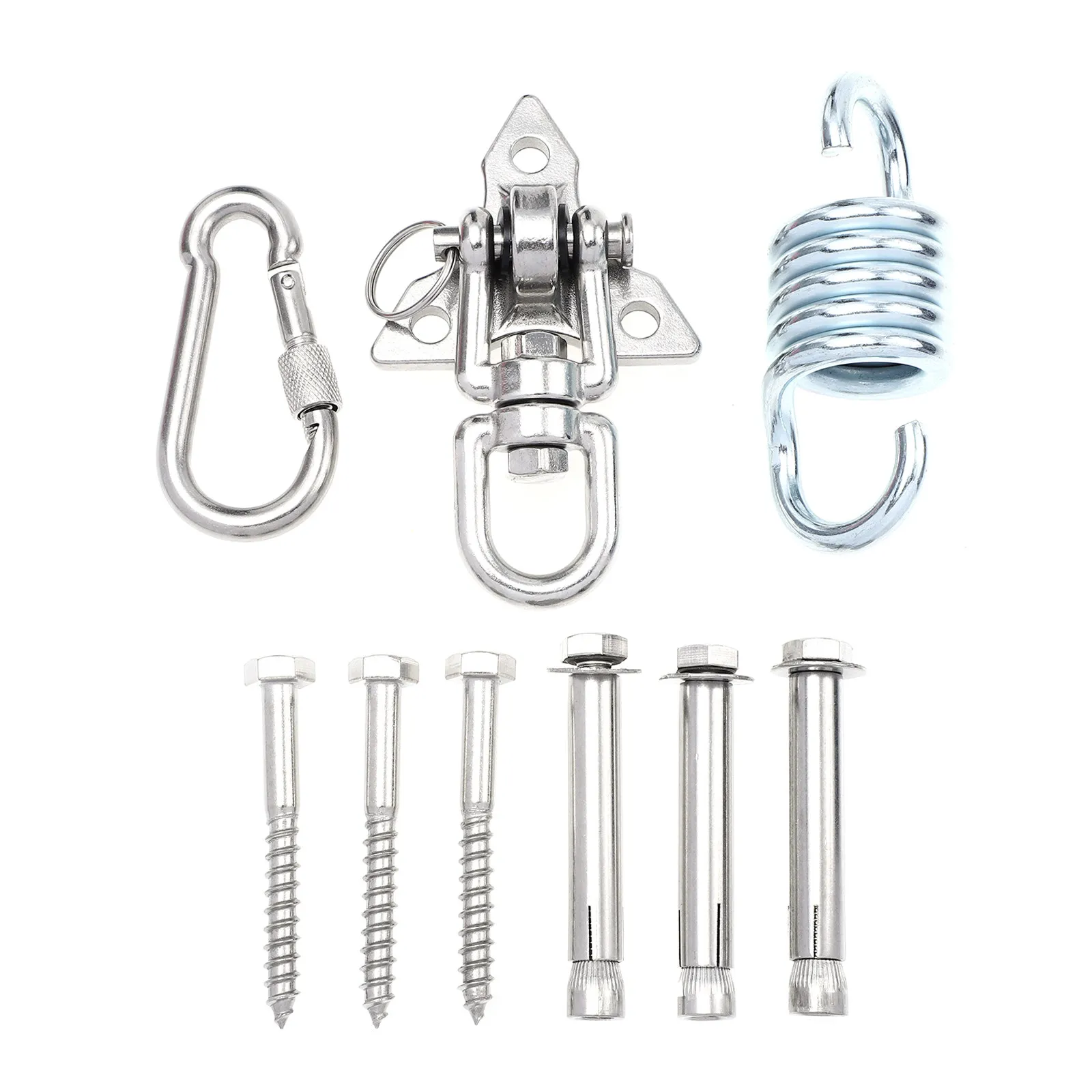 

Набор из 1 комплекта премиальных сменных крюков для гамака, сверхпрочные подвесные крепления для стульев-качалок, фитнес-оборудования, уличных качелей