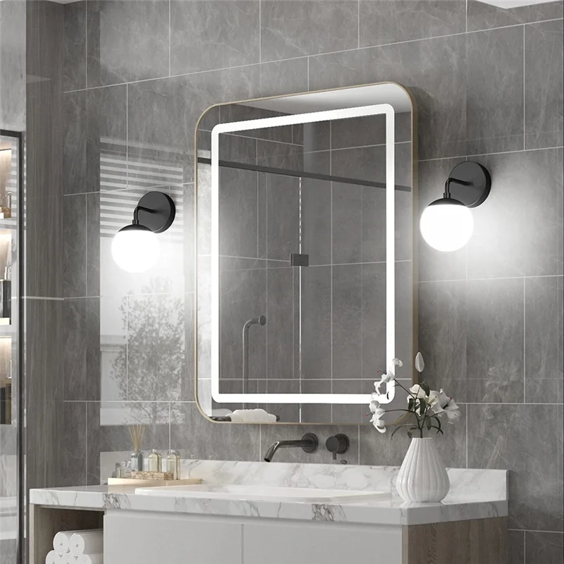 

A03F-Настенный светильник для прихожей, черный современный минималистичный светильник для спальни, лестницы, балкона, бра для гостиной