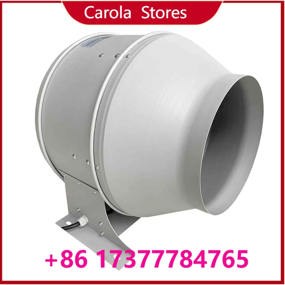 12 Inch Inline Centrifugal Duct Fan 4000m³/H Low Noise Turbine Vent Blower, High Flow Duct Exhaust Fan for Hydroponic Grow