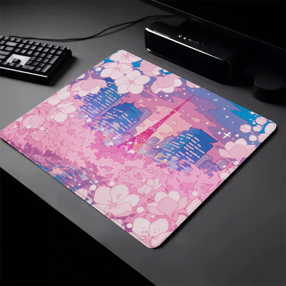 

Вечерний коврик для мыши с изображением озера в Токио, маленький коврик для мыши для геймеров, коврик для клавиатуры, Игровые ноутбуки, Настольный коврик, аксессуары для ПК, коврик для мыши