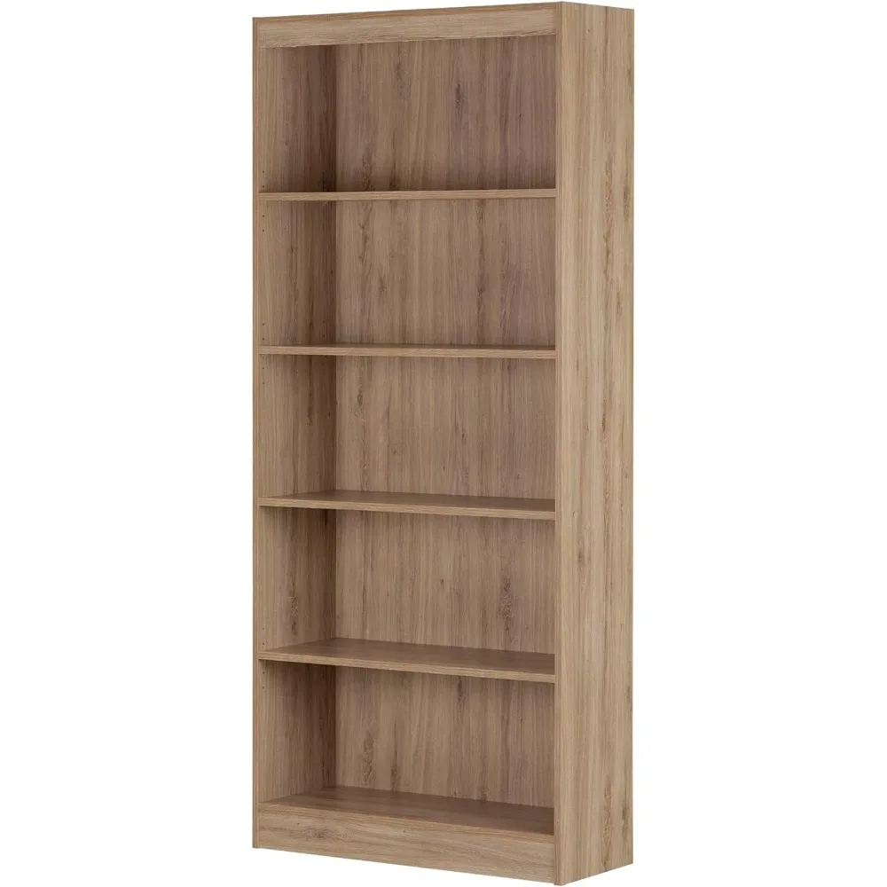 

5 Shelf Bookshelf Storage Locker Desk Organizing Bookcase for Room Wood Shelving Book Cabinet Organizer Anxiety Organizers Home