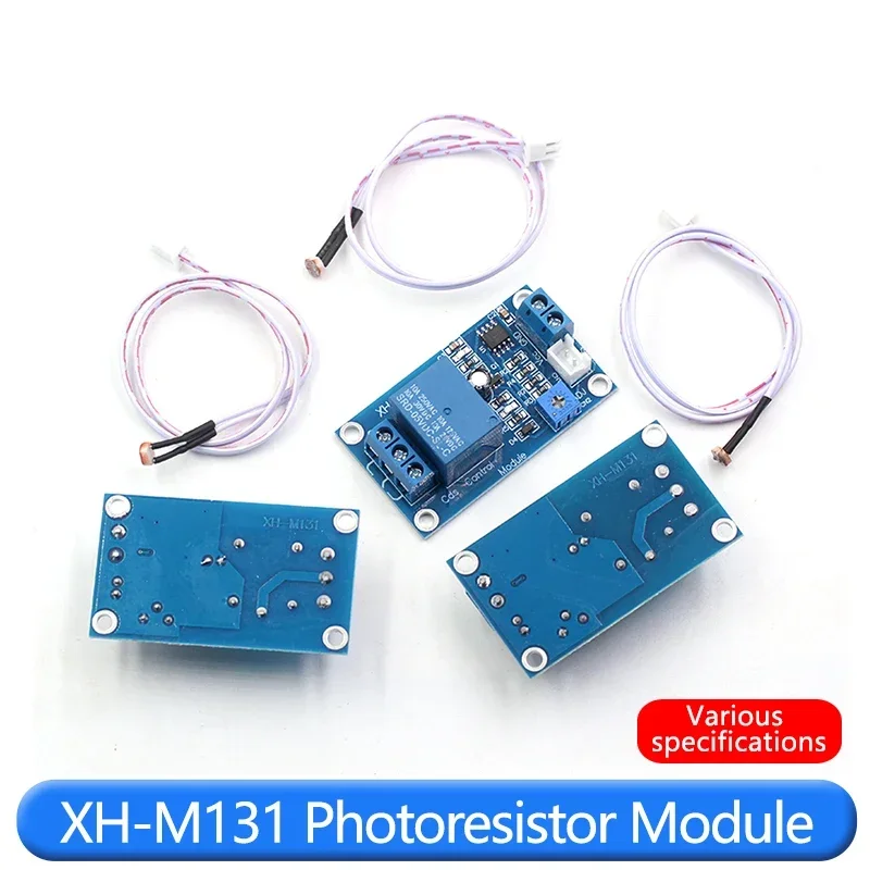 XH-M131 وحدة المقاوم الضوئي التحكم التلقائي في السطوع مفتاح الإضاءة الاستشعار 5 فولت 12 فولت 24 فولت
