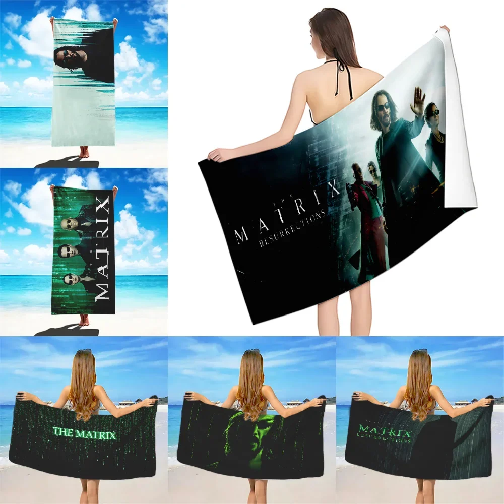 

The Matrix Beach Towel Microfiber Sand Free Quick Dry Soft Sandproof Pool Towels Gift for Women Travel Gym Shower Camping