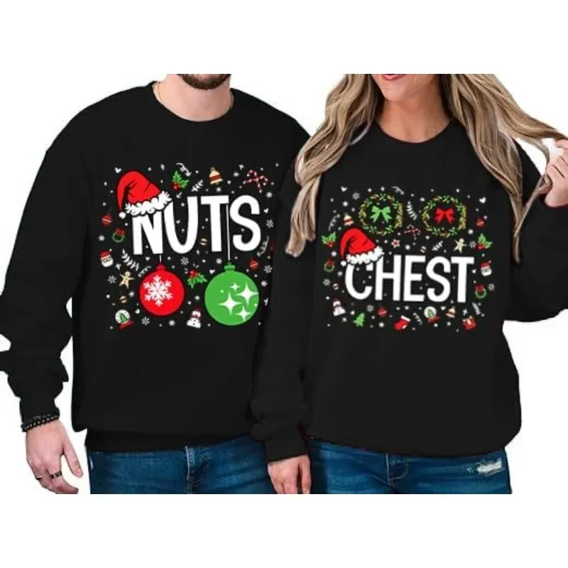 Couple Christmas Sweatshirt Couple Christmas Hoodie Horse Year Christmas Hoodie Neutral Hooded Sweater Favorite Partner