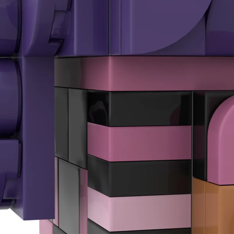 150 pièces Figurine Brickheadz Style MOC personnalisable, modèle de blocs de construction modulaires créatifs, jouet DIY créatif, cadeau de festival