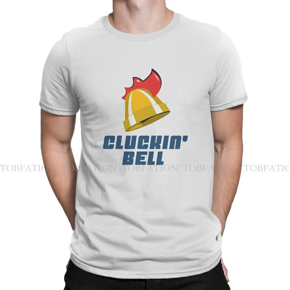 GTA Game TShirt for Men Cluckin Bell Logo Soft Casual 100% Cotton Sweatshirts T Shirt High Quality Trendy Loose