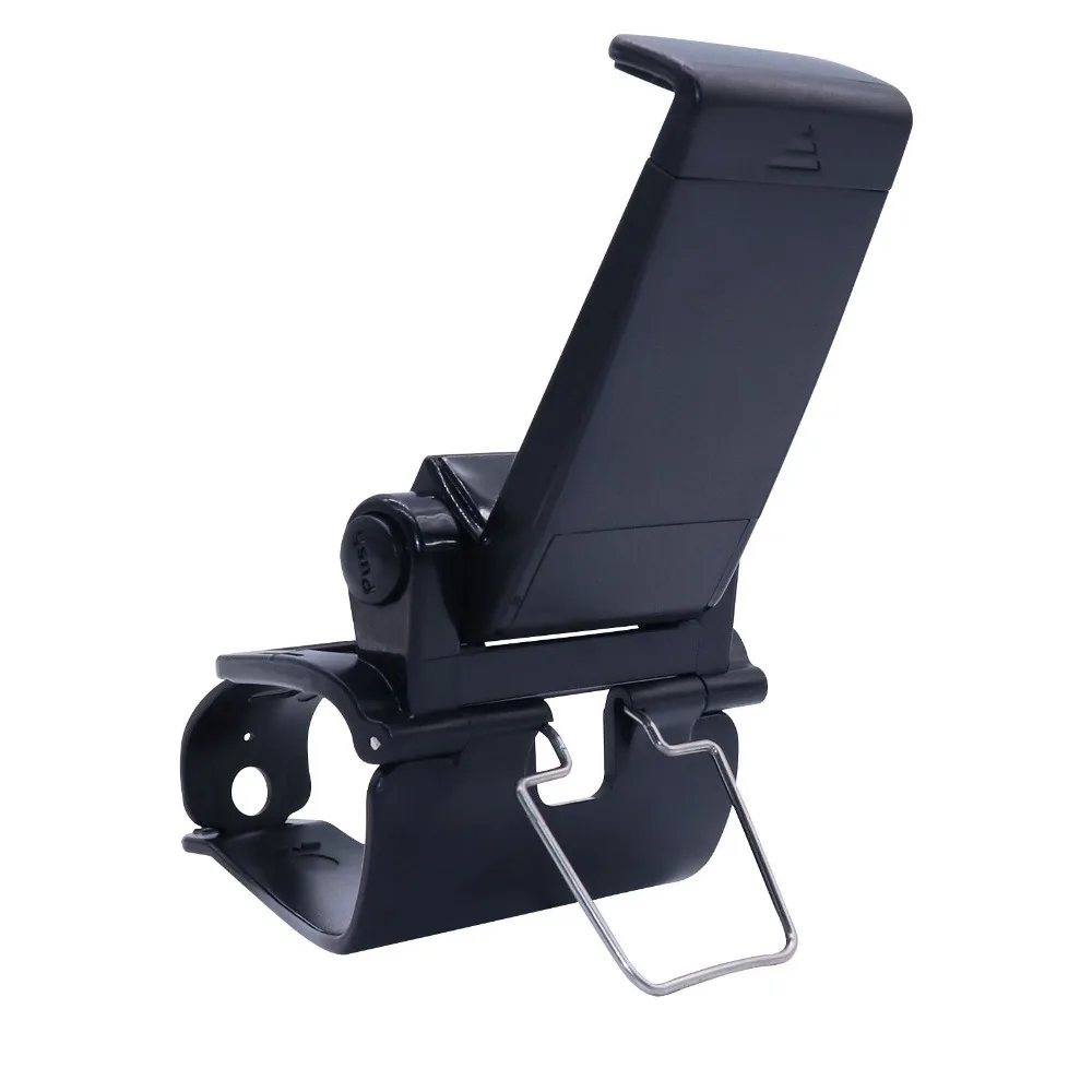 Game Holder Controller Mobile Phone Stand for Gamepad with Metal Frame Holder Mount Straight Sleeve Type Clip Bracket