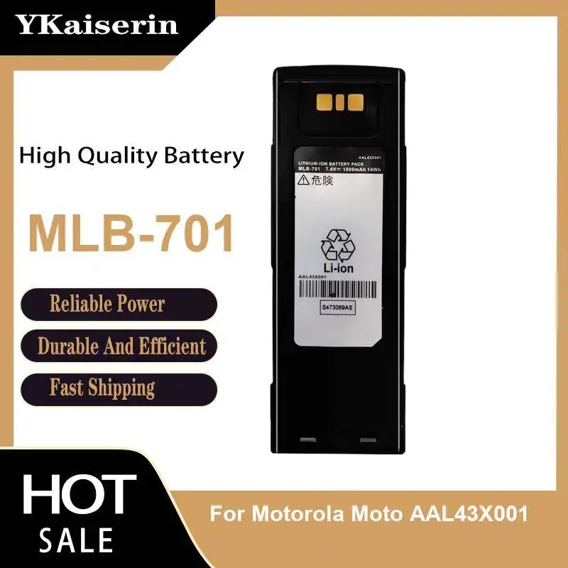 Mlb-701 Walkie-Talkie Battery 1800mAh For Motorola Moto AAL43X001 High-Performance High Quality