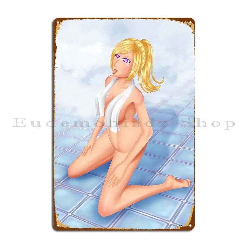 The Sauna Nsfw Censored Premium Metal Sign Plaques Mural Customize Cave Design Plaques Tin Sign Poster