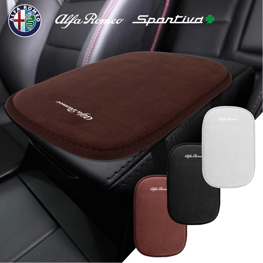 Car Armrest Box Memory Foam Pad Elbow Support Protective Pad for AlfaRomeo 159 147 166 Sportwagon Giulietta Mito Giulia Sportiva