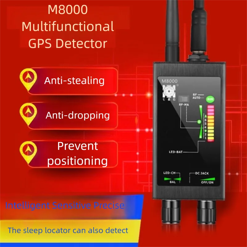 Auto Search Anti Spy Detector Find Hidden Cam Bugs GPS Trackers RF remote control Wireless Signal Alarm Scanner Detection Device