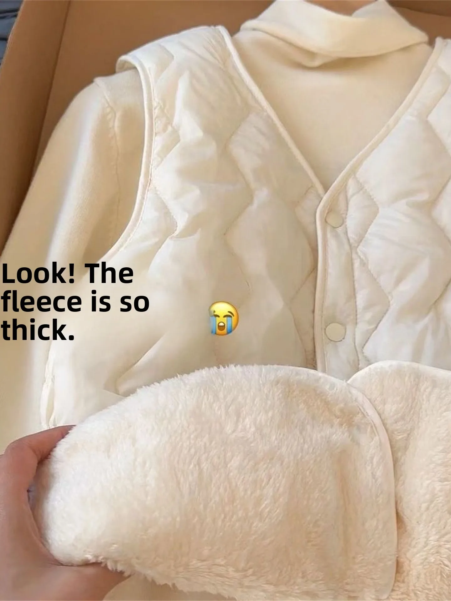 

Slim Fit Fce Lined Waist Cinching V Ne Vest Women's ort Sle Thiened Cardigan Korean Version High Waist Winter Jaet