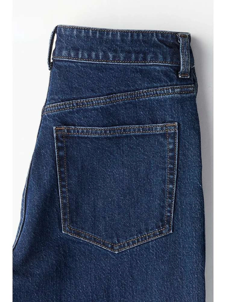 High Waist Wide Leg Jeans Women's Faion Winter Denim Pants Cotton 99% Spandex % Long Trousers H&M Brand 2024 Autumn Collec...