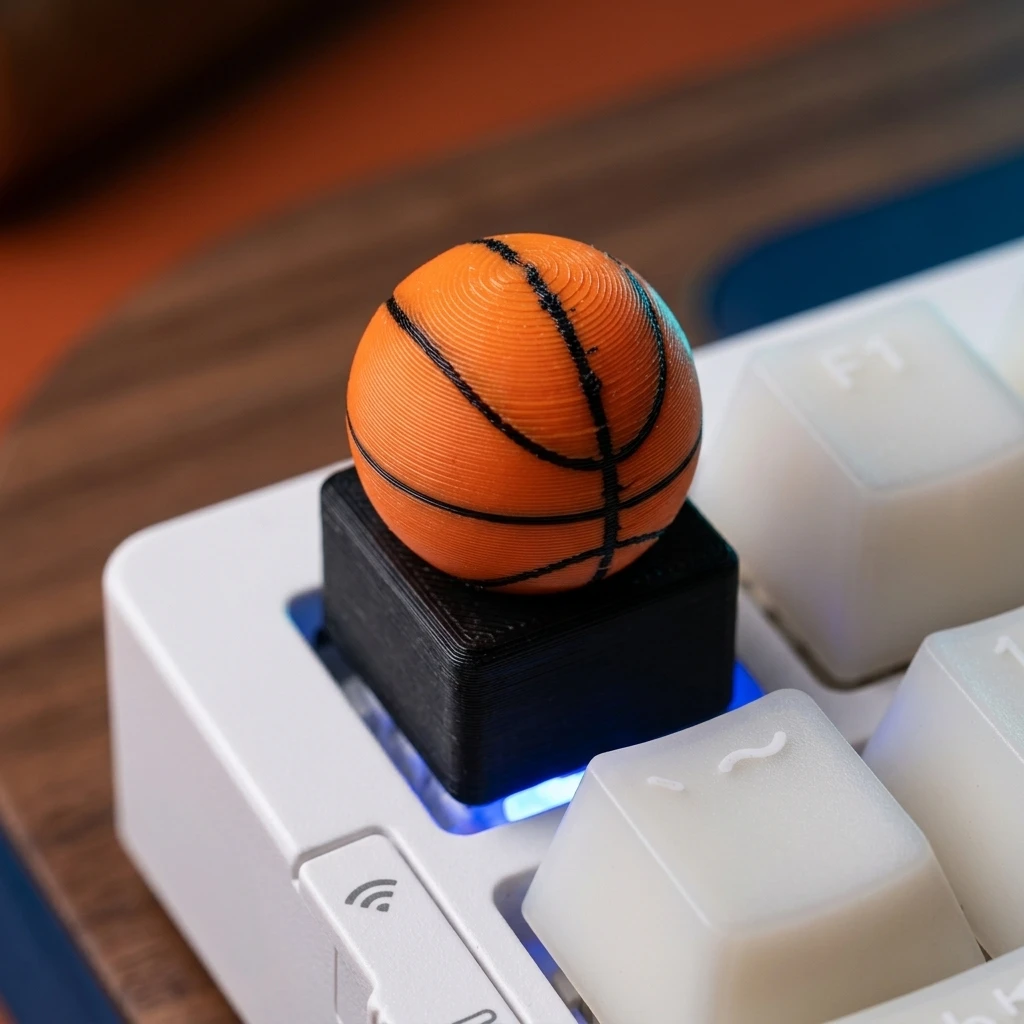 Basketball shape, ESC key cap, compatible layout-creative mechanical keyboard decoration, computer key cap
