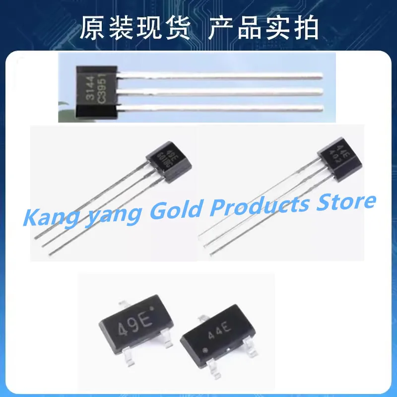 1000pcs NEW A3144 44E 49E 41F  Hall Effect Sensor  TO-92S 44E-SOT23 49E-SOT23  In Stock