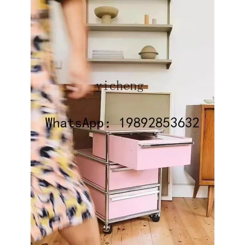 Pink Limited Edition Versatile Limited Module Combination Cabinet Mid-Ancient Minimalist TV Cabinet Side Cabinet