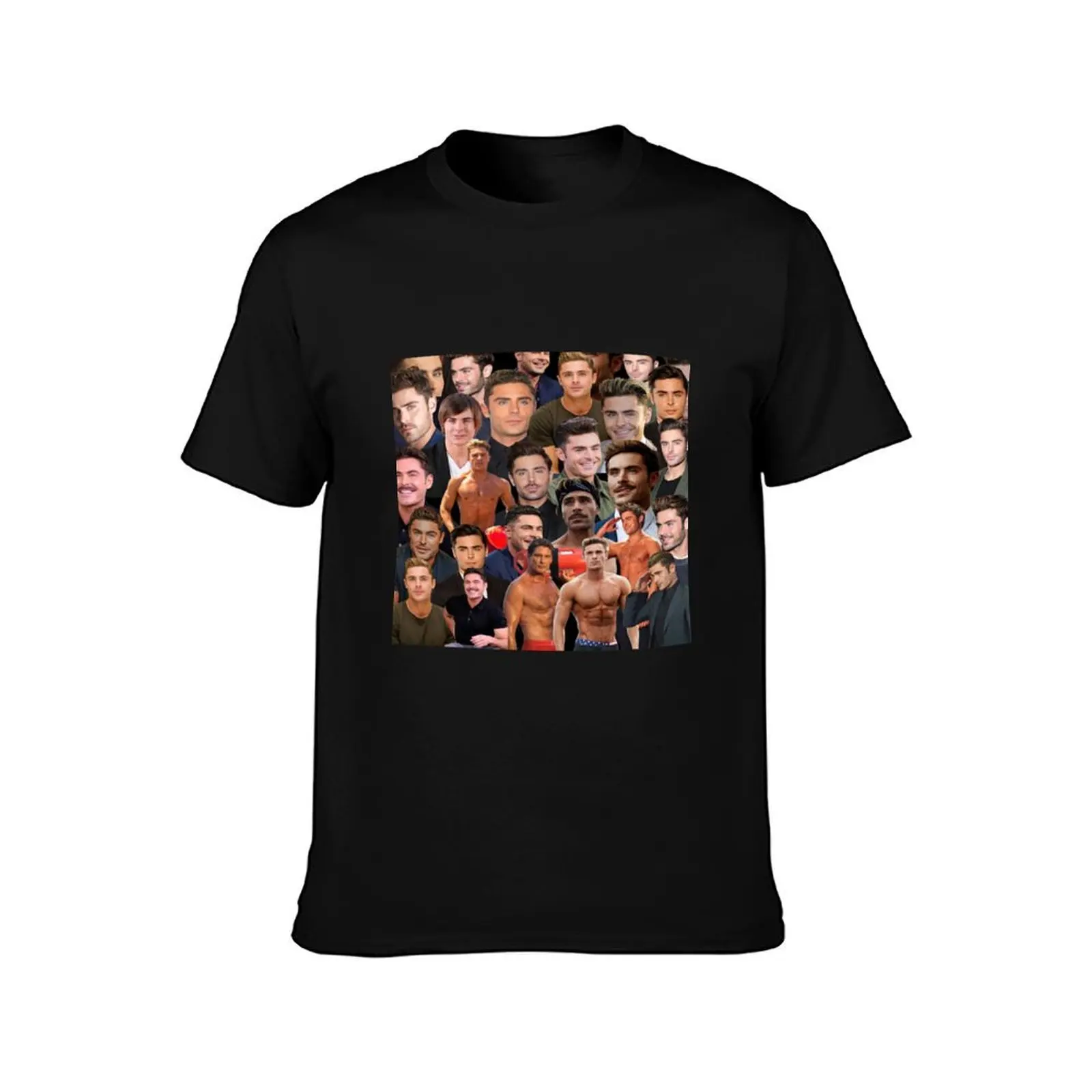 Zac Efron Photo Collage T-Shirt High Quality Durable T-Shirt