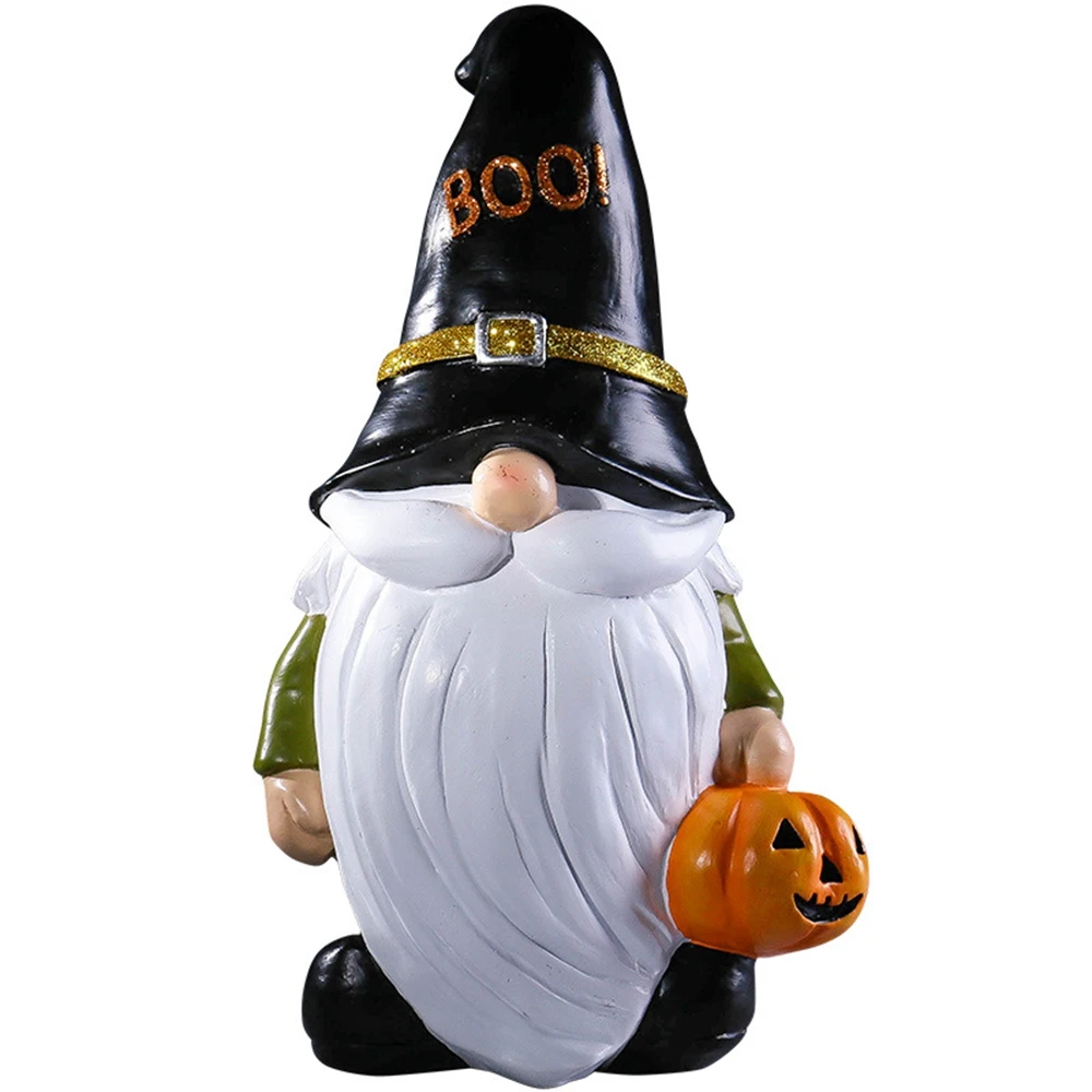 

Garden gnome dwarf pumpkin Halloween ornament goblin courtyard lawn balcony holiday Crafts Home Living Room Office TV Cabinet