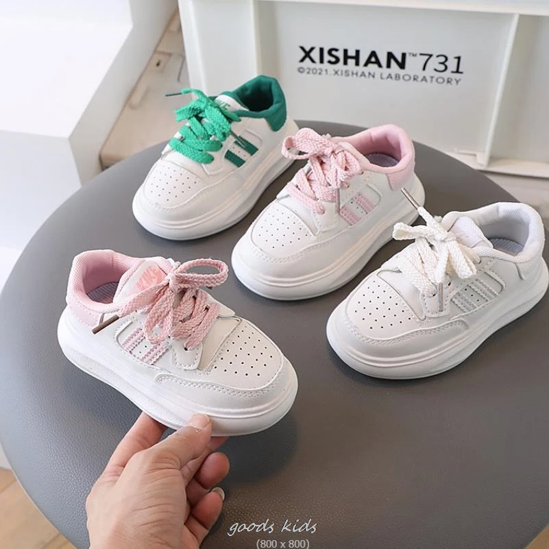 Boys Sneakers New Kids Spring Autumn Leather Sneakers Baby Girls Casual Shoes Children s White Sports Shoes Size 21-30 3 Color