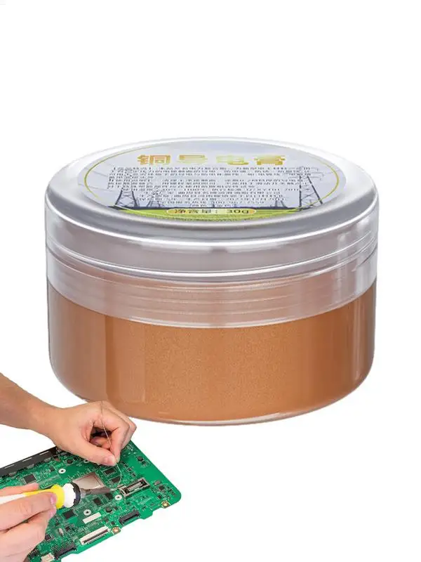 Copper Grease High Temperature Electrical Contact Grease 30g Conductive Paste Strong Adhesion Multipurpose Compound Paste