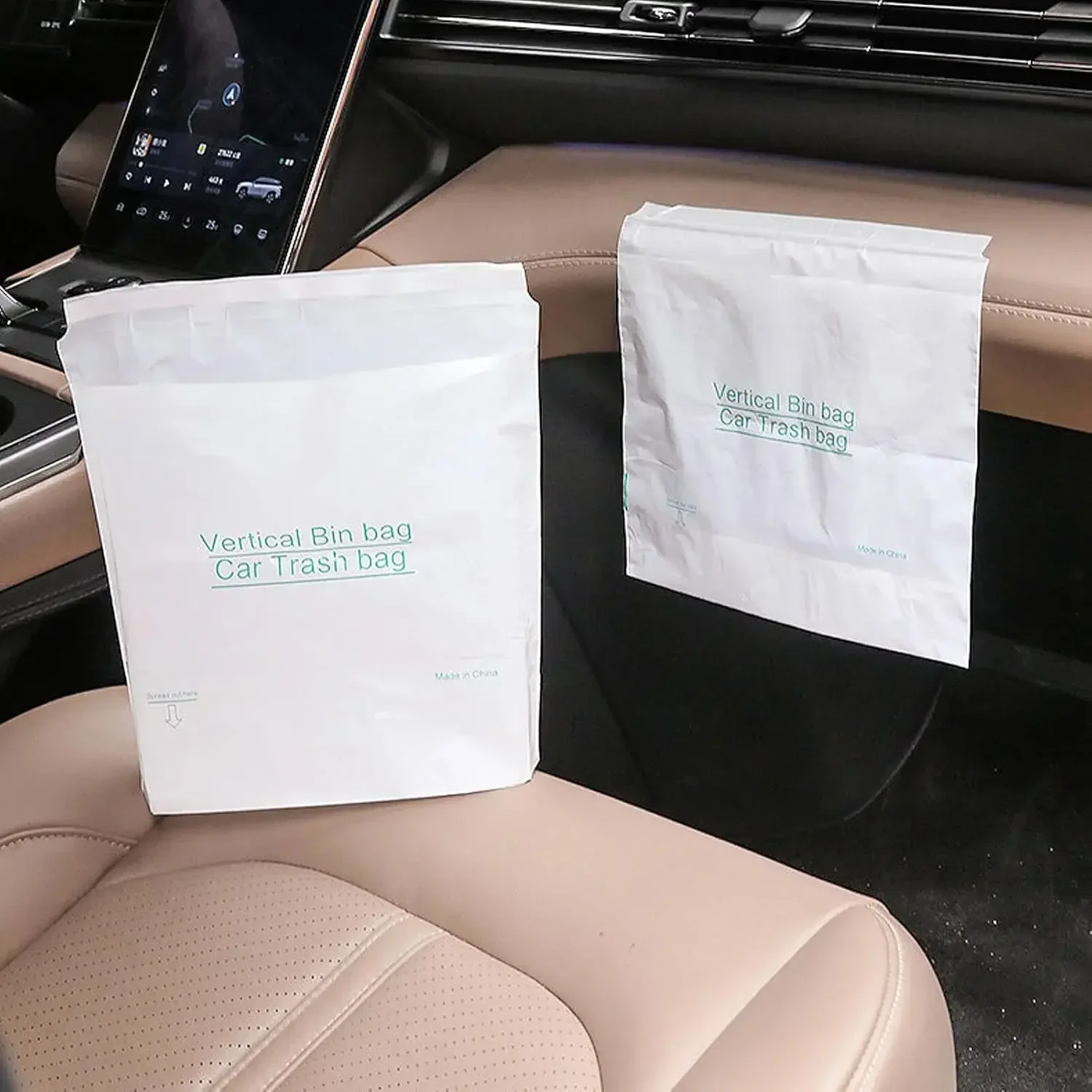Self-Adhesive Disposable Trash Bag Thicken Waterproof Garbage Bag Leak-Proof Rubbish Storage Bag for Car/Home/Office view 4