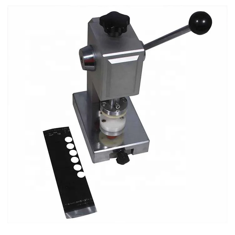 آلة تثقيب قرص الخلية المعدنية اليدوية آلة قطع قرص خلية العملة لبطارية المختبر واللكم الكهربائي