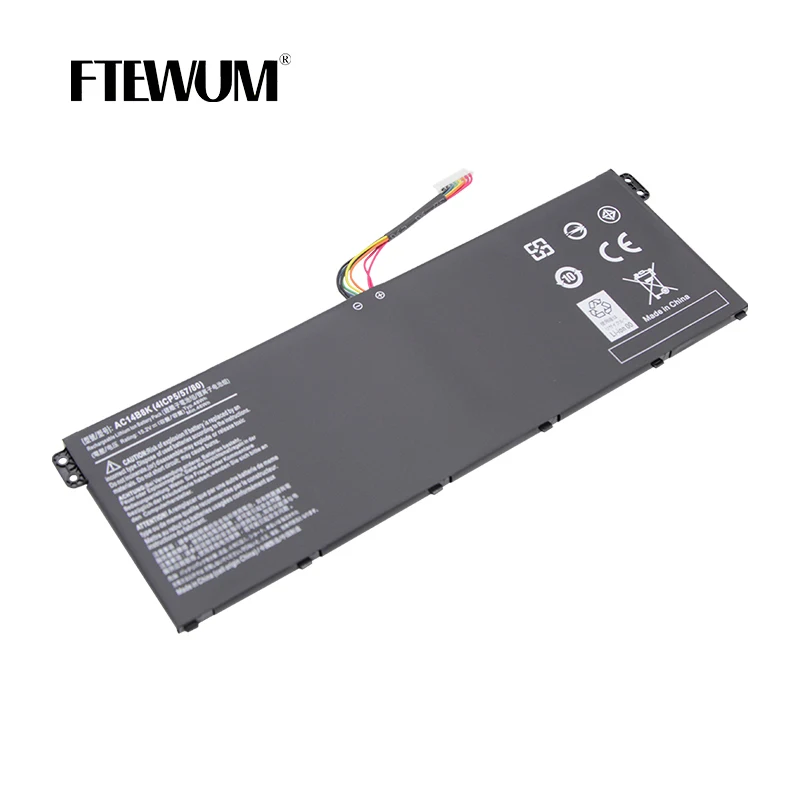 Imagem -02 - Células 15.2v 3220mah da Bateria do Portátil para Acer Ac14b8k 4icp5 57 80 para Acer Aspire Cb3111 Es1511 Es1-512 V3-111 V3371 48wh