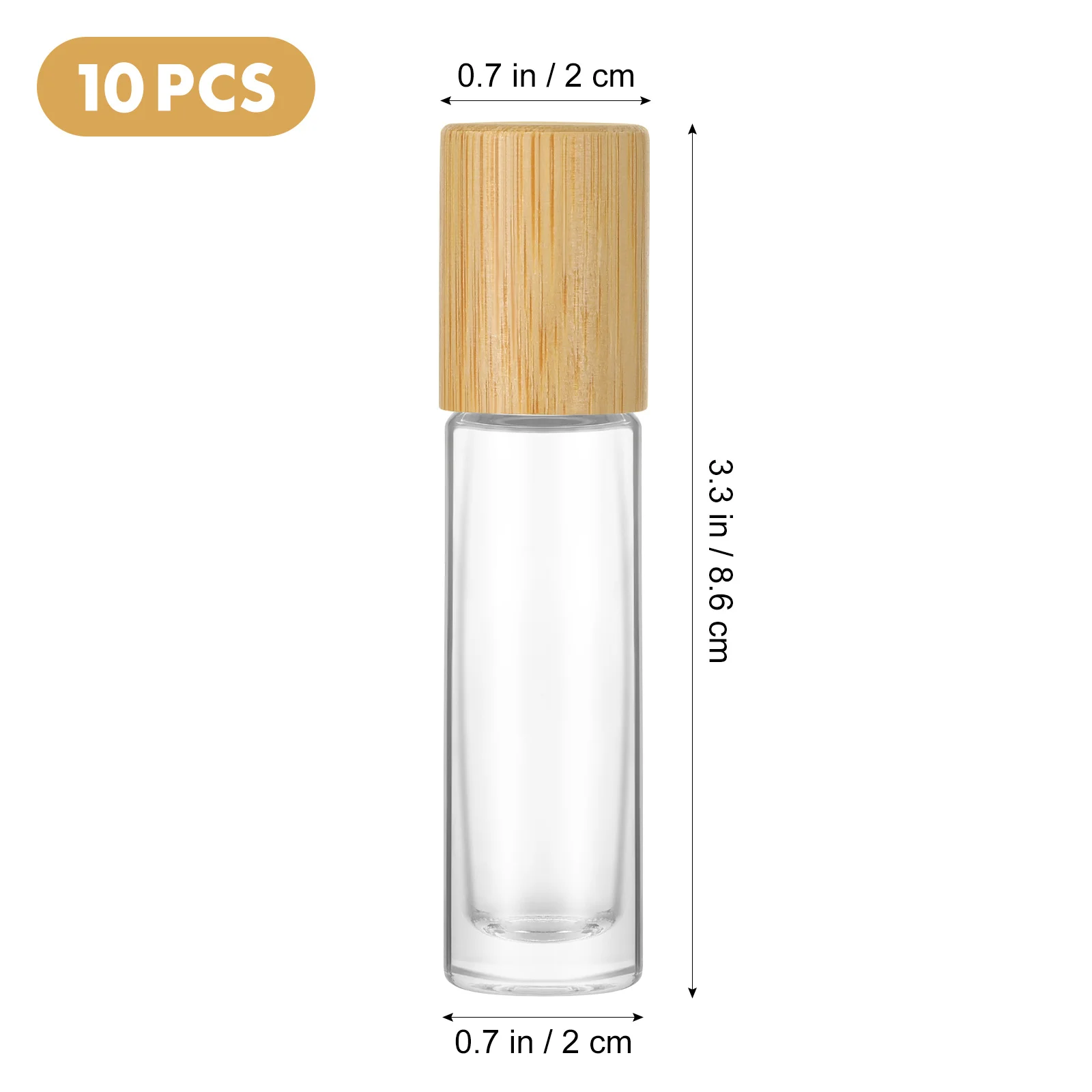 زجاجات الزيوت العطرية 10 مل قابلة لإعادة الملء، 10 قطع من حاويات الكرات الدوارة الزجاجية لحلول مزيل العرق السائل المحمول للسفر