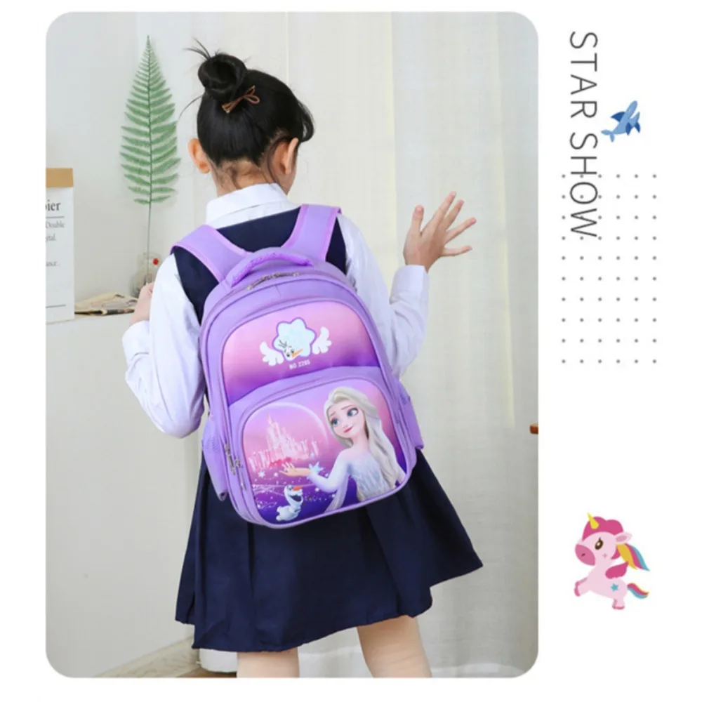 3-6 Year Old Girls' Favorite Cartoon Character Princess Elsa Pattern Kindergarten Exquisite Child's Lightweight Popular Backpack