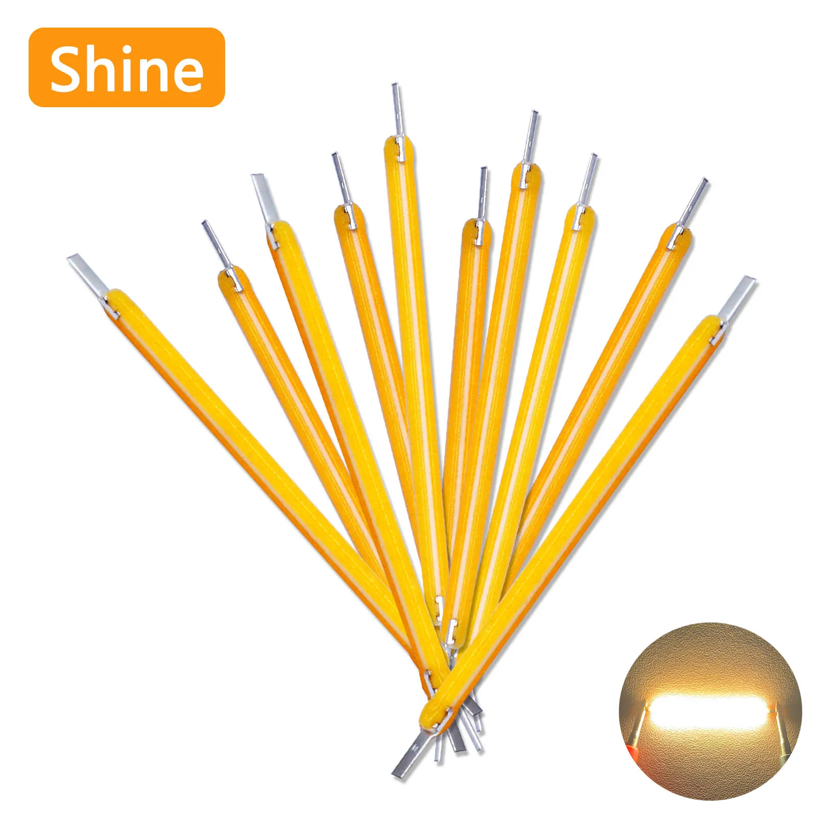 10pcs LED 3V 100mA Model-4015 Hard Filament Ceramic Substrate Household Lighting RA82 Bulb Accessories for Decorative Lighting