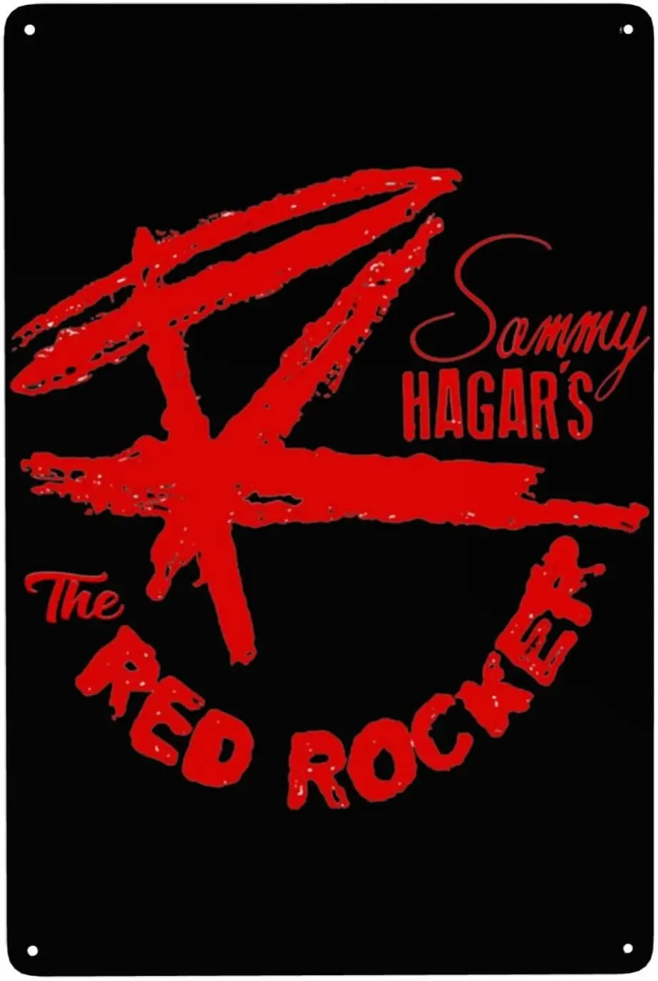 Sammy Music Hagar Metal Signs Tin Signs Wall Decor Metal for Home Kitchen Outdoor Art Sign 8X12 in