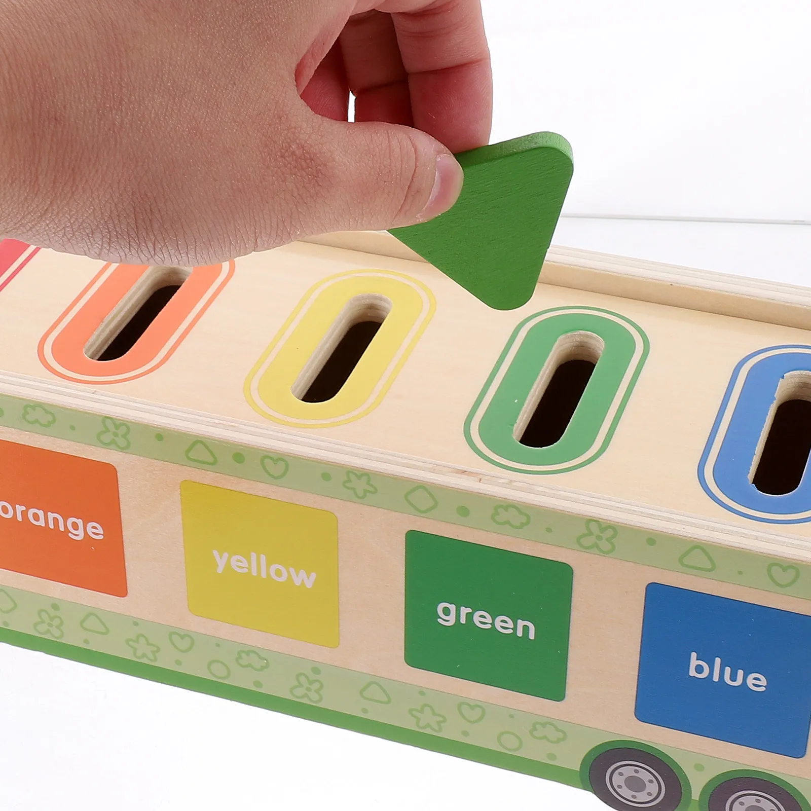 

1Set Wooden Coin Box Educational Color Shape Matching Puzzle for Toddler Fine Motor Skills Learning Early Development