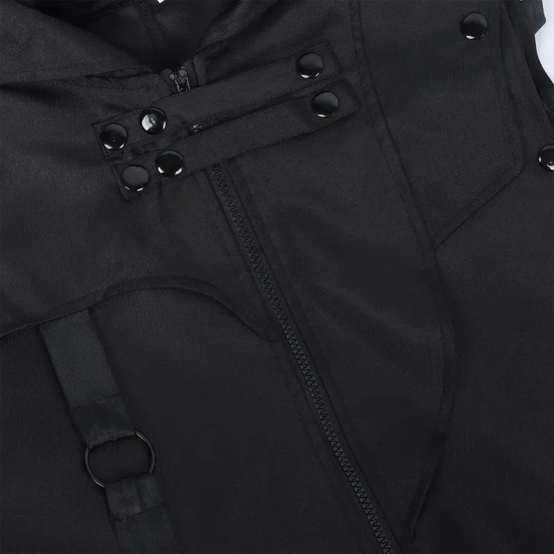 جديد القرون الوسطى عصر النهضة الشرير معطف الفيكتوري خمر القوطية الأسود سترة طويلة زي هالوين حفلة تأثيري ملابس الرجال النساء