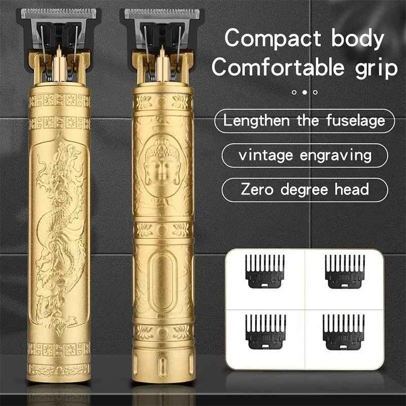 2026 T9 Elektrischer Haarschneider 0mm Glatzkopf-Trimmer Professioneller USB-Akku-Rasierer Tragbarer Barber-Trimmer für Herren Haarschnitt zu Hause – Detail 7