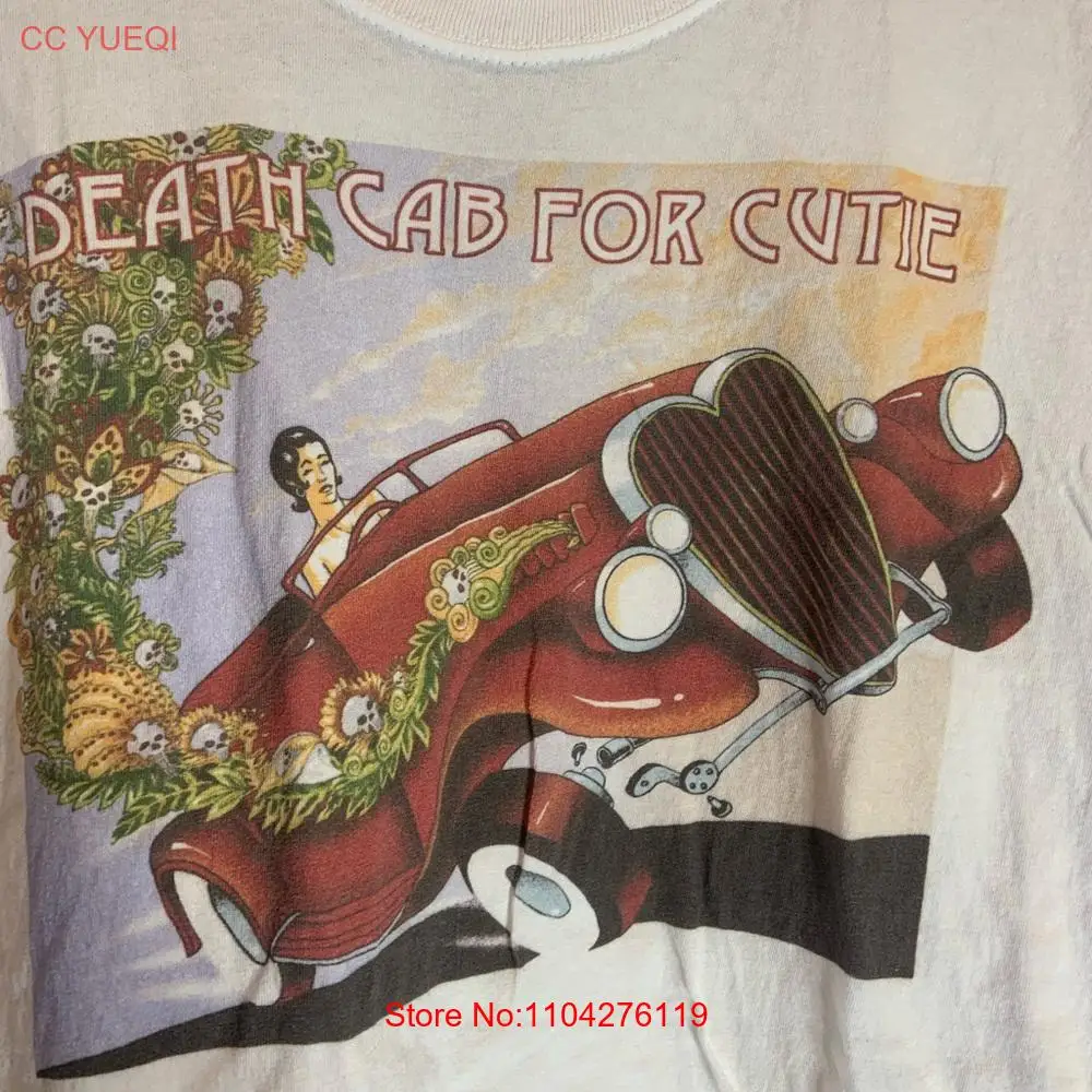 

Death cab for cutie large white graphic preowned T shirt long or short sleeves