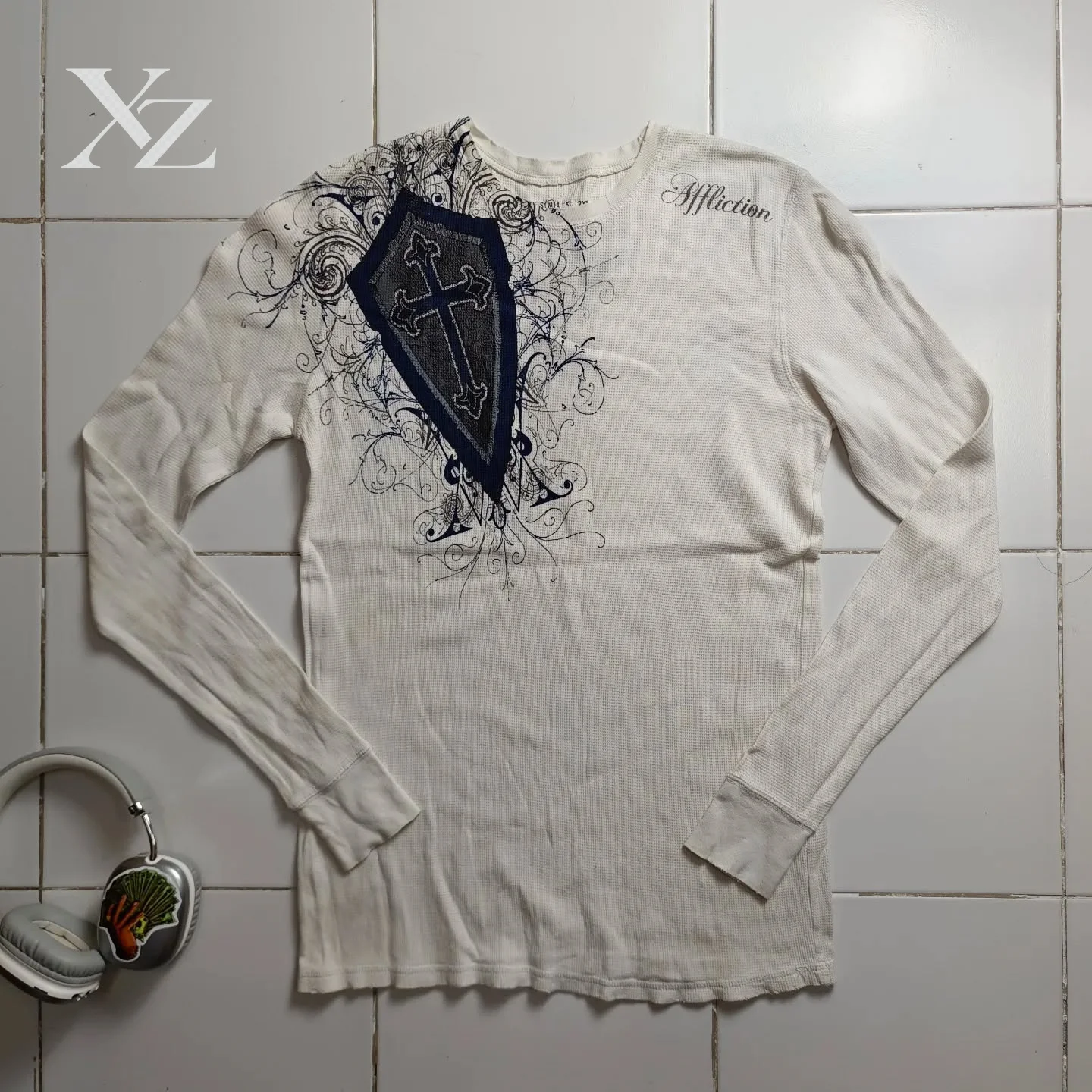 Y2K Affliction Long Sleeve T-Shirt Fashion Gothic Clothing Tops for Men Women Casual Street Wear New