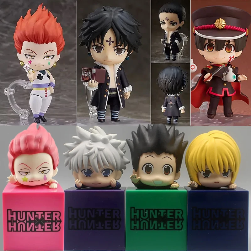 

Anime 1186# Chrollo Hunter X Hunter Figure 1444# Hisoka Decor Toys Killua Zoldyck & GON FREECSS Dolls Kurapika Get Sitting Model
