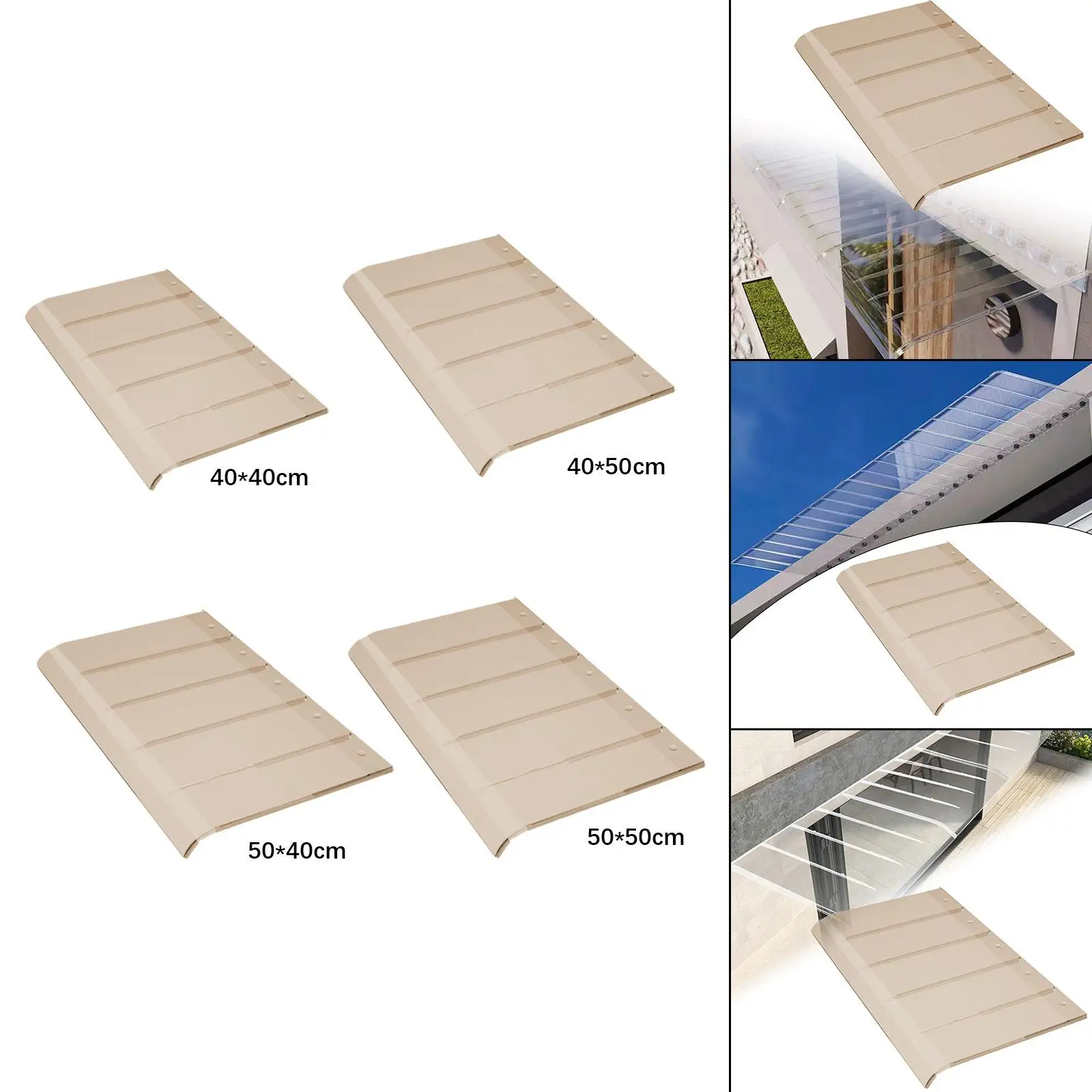 Door Awning Canopy Modern Outdoor Porch Canopy for Garage Front Door Outside