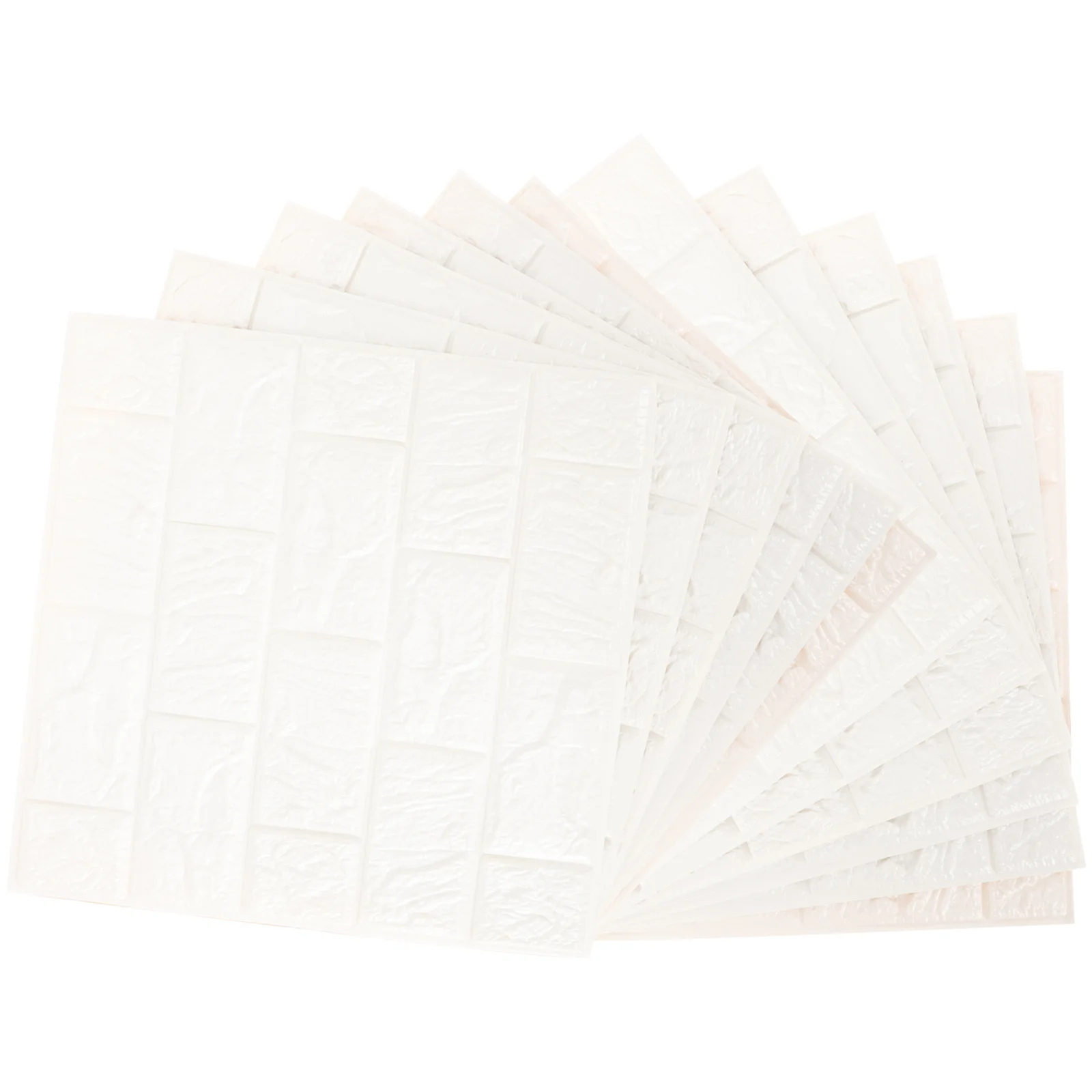 

12Pcs Self-Adhesive Waterproof Brick Wall Stickers Peel Stick Removable Decorative Decals for Kitchen Bathroom Home