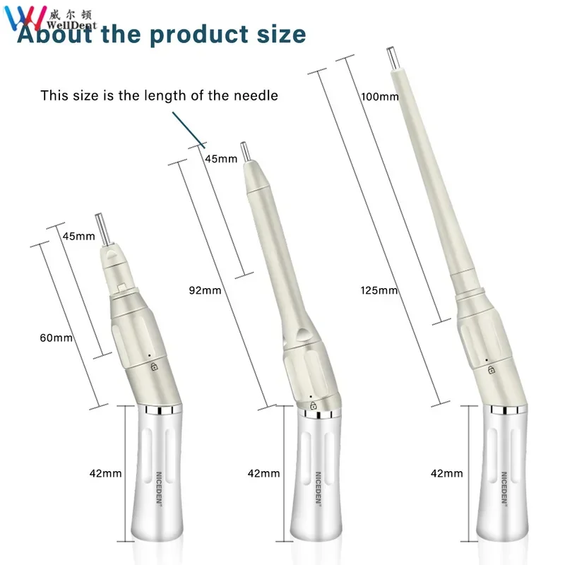 FX Series Micro Surgery Handpieces Dental Straight Nose 20˚ Angle Handpiece Clinical Accessories Non-Optic