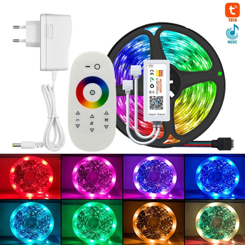 12V WIFI app 5M LED strip light RGB5050 room LED light with computer room atmosphere light DIY indoor decoration