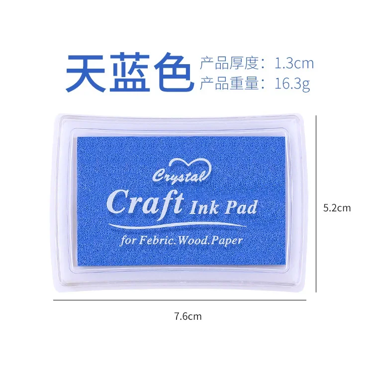 14 Colors Inkpad Craft Oil Based DIY Ink Pads for Rubber Stamps Fabric Scrapbook  Decor Stamp Pad