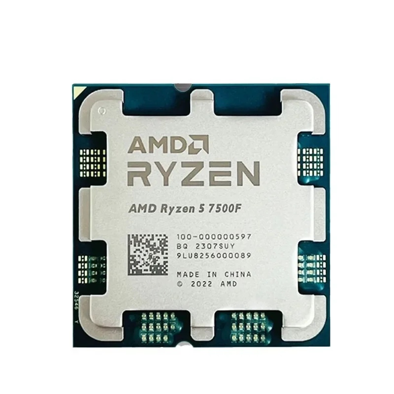 Свободный процессор AMD Ryzen R5 7500F, 6-жильный 12-поточный процессор для основной платы B650/A620 Свободный процессор AMD Ryzen R5 7500F, 6-жильный 12-поточный процессор для основной платы B650/A620