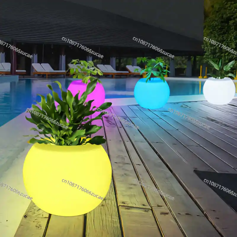 

Наружный светящийся цветочный горшок, газонный светильник, солнечный водонепроницаемый светильник для виллы, сада, двора, украшение для балкона, подставка для цветов, окружающий свет