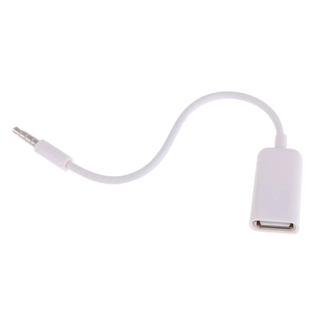 T82C HOT Sale USB Female to AUX 3.5mm Male Jack Plug Audio Converter Adapter Data Cable