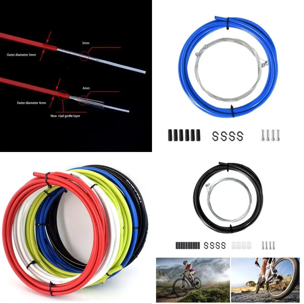 

R6FE Bike Brake Shifts Cable Bicycles Shifts Gear Derailleurs Wire Tube Line Hose for Professional and Daily Cycling Use