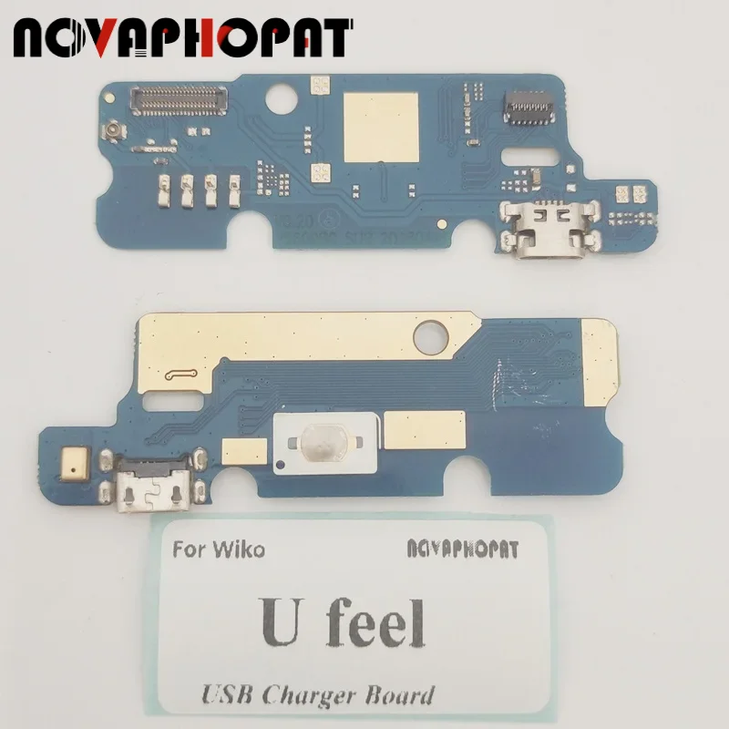 Novaphopat-puerto de carga USB para Wiko U feel, puerto de carga, transferencia de datos, Conector de conexión, placa de Cable flexible