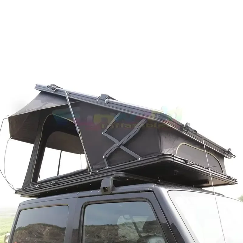 2026for Camping Aluminum Roof Tent 3 Person Rooftop Tent Dachzelt Auto Outdoor Hiking Car Triangle Clamshell Hard Shell Roof