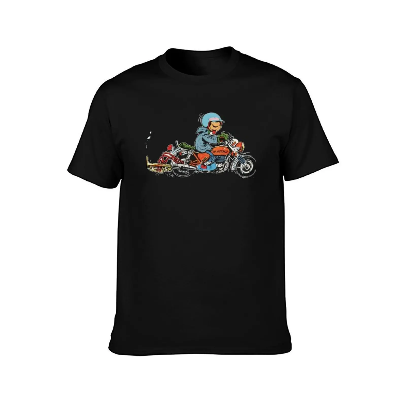 Gaston lagaffe Classic T-Shirt, Summer Casual Cotton Tee, Oversized Streetwear Tops, Vintage Graphic Print, Unisex Men Women