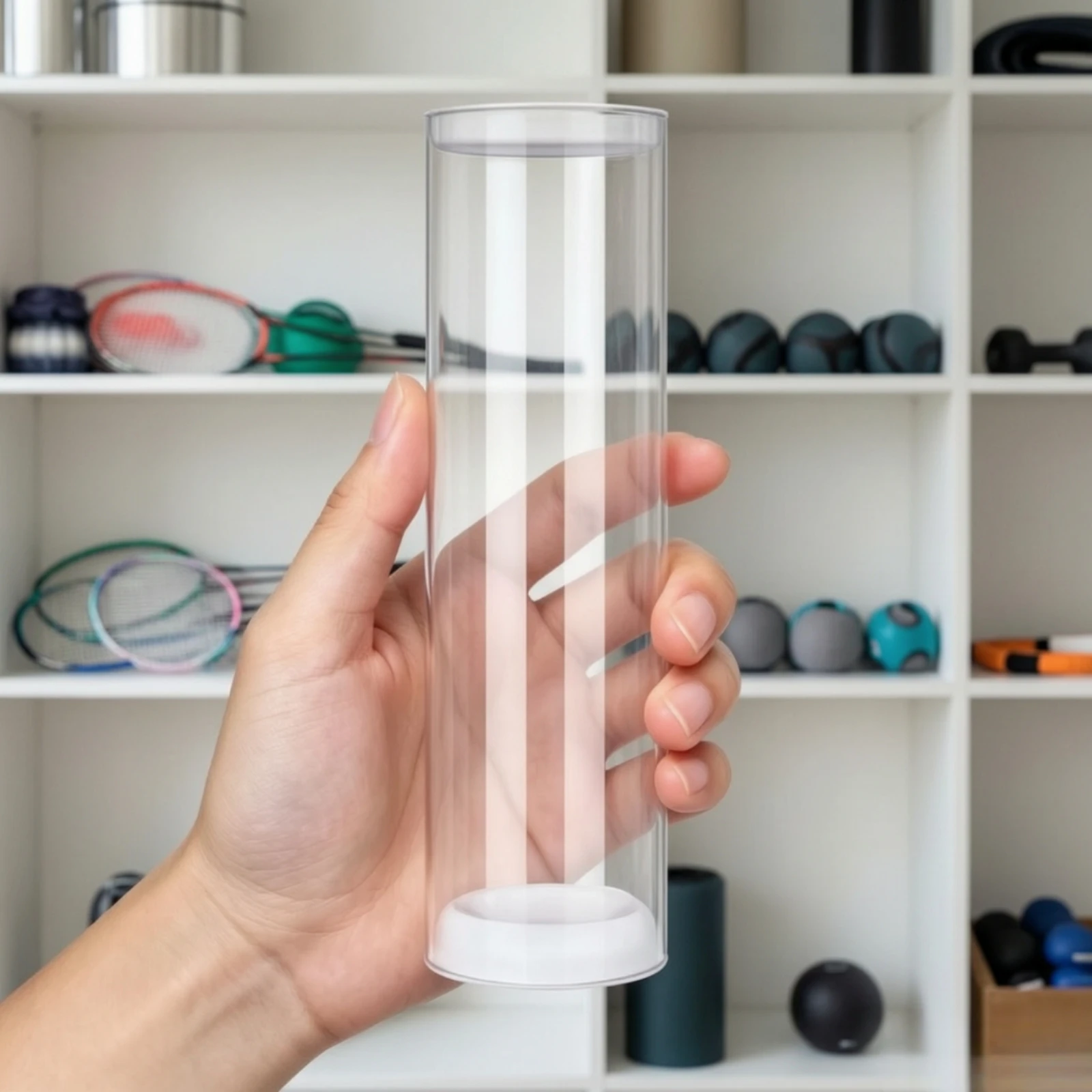 シャトルコック収納チューブ 透明バドミントンシャトルコックケ - Badminton Youtube のレビューと価格